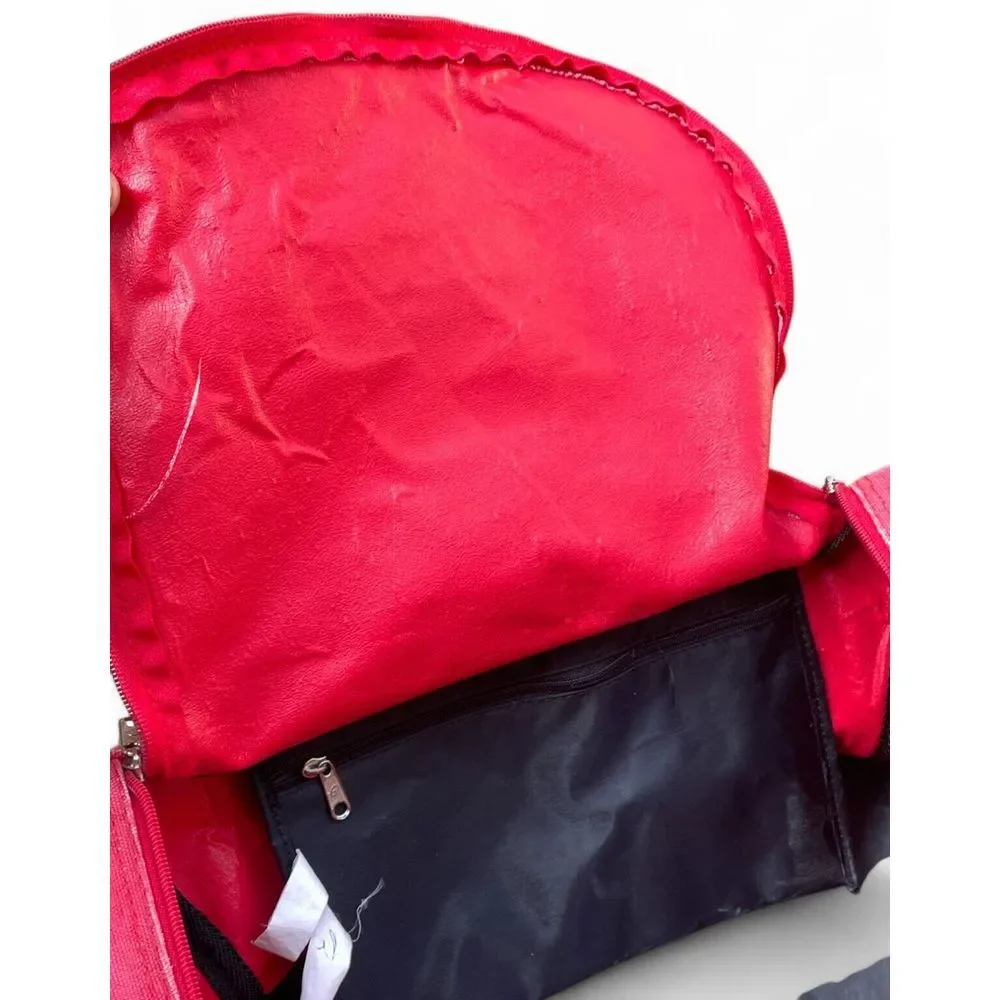 Vintage 90s Starter San Francisco 49ers Duffle Bag Red‎ NFL Football Travel Gym